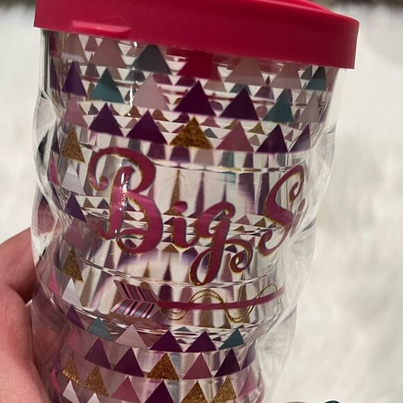 NWT Tervis10oz Big Sis Insulated Tumbler BIG SIS Arrow Print Lid Clear - Picture 3 of 8
